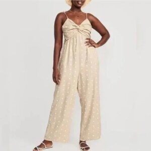 02 Old Navy Linen Polka dot Jumpsuit